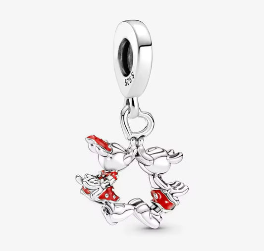 Charm Mickey y Minnie plata 925